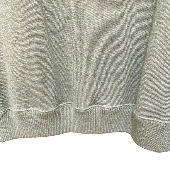 CREMIEUX Green Quarter Zip Pullover with Faux Suede Elbow Patches L/XL - Picture 6 of 8